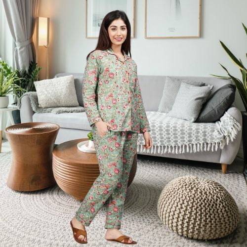 Parijaths Floral Night Suits