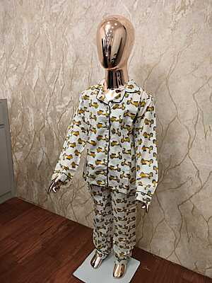 Kids Cotton Night Suit Scooter Prints