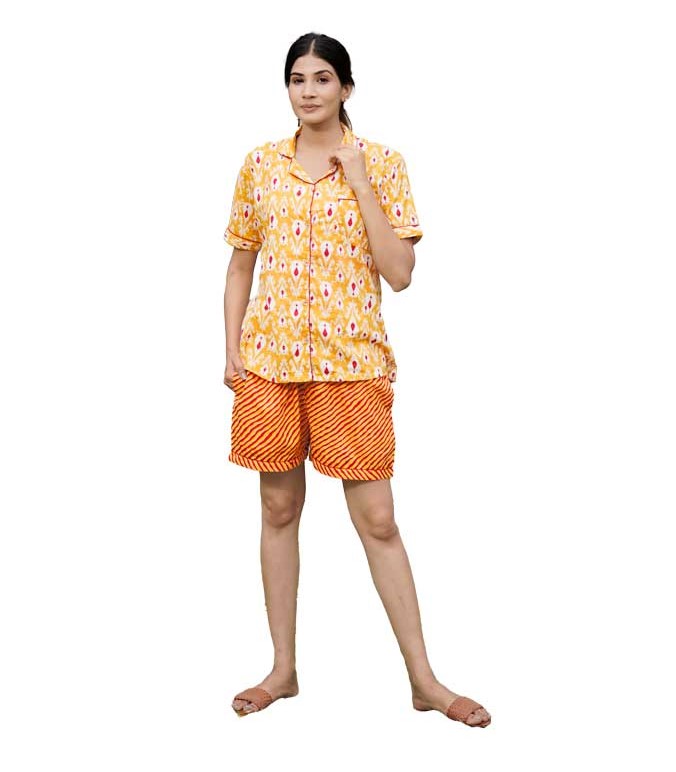 Short Length Printed Women Shirt & shorts Night Wear, 18 To 25, Hosiery at  Rs 365/piece in Mumbai
